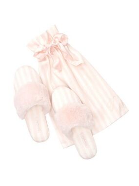 NWT Victoria’s Secret Signature Satin Slippers Sandal / 9